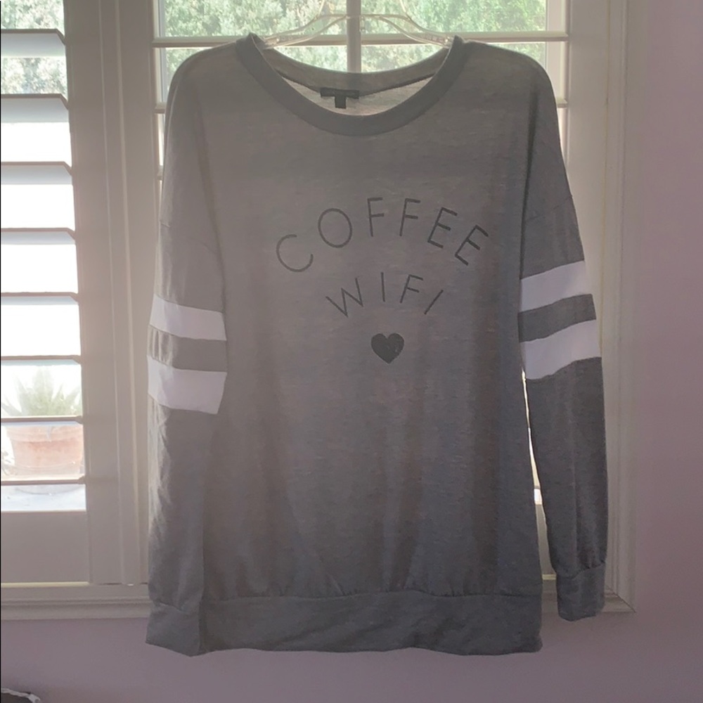 Soft Coffee and Wifi light sweatshirt